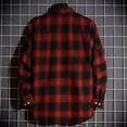 thumbnail image 6 of LYXSSBYX Long Sleeve Shirts for Men New Casual Fashion Men's Plaid Shirt Loose Youth Long Sleeve Shirt Men's Casual Shirt Coat Long Sleeve Turndown Collar Blouse & Shirt, 6 of 6