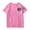 Pink, variant on Grblisyd Girls 4th of July 250 Years America Shirt American Flag Crew Neck Tee Independence Day Short Sleeve Shirt for Kids 1-13 Years