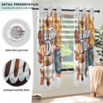 thumbnail image 3 of Yayeee Window Curtains Light Filtering 63"x52" Grommet Panel Pair Home Living Room Decor, Autumn Day Pattern, 3 of 7