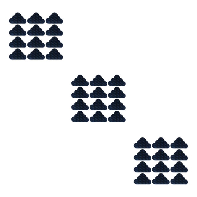 Youkk 12pcs Multifunctional Reusable Rug Grippers Durable And Non-skid Wide Application PU Grippers For Rug Carpet Grippers cloud 74*125*1mm 3Set