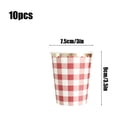 thumbnail image 3 of Tuvgenk Disposable Dinner Platess Lightweight 10 Pc Square Dinner Plates Stackable Red Party Plates, 3 of 6