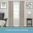thumbnail image 2 of Kenney® Weaver 1" Premium Decorative Window Curtain Rod, 28"-48", Chocolate, 2 of 6