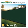 thumbnail image 2 of Shatex Privacy Shade Fence Screen- 6ftx25ft Heavy Duty Shade Mesh Fencing with Grommets and Zip Ties- Quick Installation for Garden Yard/Construction Site/Deck/Balcony Pool,Dark Green, 2 of 4