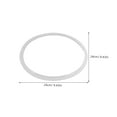 thumbnail image 2 of CHICHUMID 1Set Pressure Cooker Rubber Gasket Replacement White for Maintaining Pressure 9.45X9.45X0.24In, 2 of 8