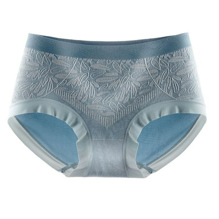 Ashirexll Underwear Women  Silk Underwear for Women Tight Hip Lifting Breathable Traceless Lightweight Comfortable Panties for Women Blue Free Size