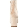 thumbnail image 4 of Journee Womens Hazara Square Toe Block Heel Ankle Booties, Widths Available, 4 of 10