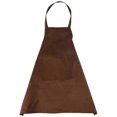thumbnail image 2 of Plain Apron Front Pocket for Butchers Kitchen Cooking Craft Baking Waiter - Brown, 2 of 5