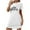 White, variant on Jgppe Womens Cute Nightdress Lightweight Print Short Sleeve Crew Neck Sleepwear Nightgown