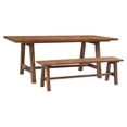 thumbnail image 6 of New Pacific Direct Bedford 59" Solid Acacia Wood Bench in Brushed Brown, 6 of 12