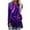 Purple, variant on Ichuanyi Womens Fall Tops, Clearance Women's Ladies O-Neck Loose Tops Casual Print T-Shirts Long Sleeve Blouse