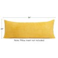 thumbnail image 6 of Sweet Jojo Designs Corduroy Mustard Yellow Body Pillow Cover Case 54x20 (Pillow Not Included), 6 of 6