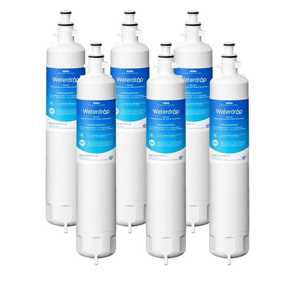 Waterdrop Replacement for GE® RPWFE®, RPWF (Built-in CHIP) Refrigerator Water Filter, Compatible with GFE28GYNFS, GFE28GELDS, PFE28KELDS, PFE28KYNFS, GFD28GELDS, PWE23KELDS, 6 Filters