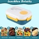 thumbnail image 4 of Fiambrera para niños pequeños, fiambrera portátil de 2 niveles, aislante, de plástico resistente, plegable, ideal para actividades al aire libre, perfecta para picnics familiares.,Wsvlmg, 4 of 8