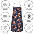 thumbnail image 6 of Sikiie Vintage Blue Fox Family Aprons for Kitchen Cooking Aprons, Chef Apron for Men Women Chef, 6 of 7