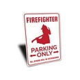 thumbnail image 3 of Firefighter Parking Novelty Sign, Metal Wall Decor - 10x14 inches, 3 of 4