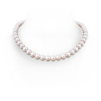 ANGARA 10-11mm, 20" Classic Freshwater Cultured Pearl Necklace in 925 Sterling Silver for Women | June Birthstone, Birthday, Anniversary, Jewelry Gift for Women | Pearl Necklace