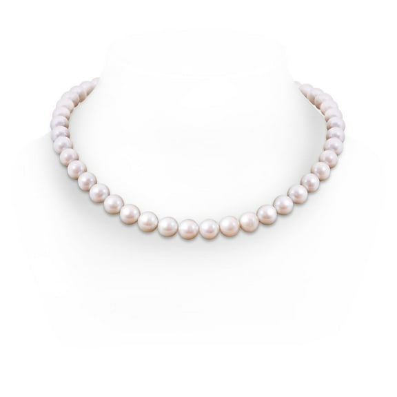 ANGARA 10-11mm, 20" Classic Freshwater Cultured Pearl Necklace in 925 Sterling Silver for Women | June Birthstone, Birthday, Anniversary, Jewelry Gift for Women | Pearl Necklace