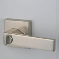 thumbnail image 4 of Design House Karsen Modern Interior Bed/Bath Privacy Door Lever, Satin Nickel, 4 of 14