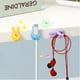thumbnail image 1 of Ganchos para dedos, clips lindos para gestión de cables para pulgar | Mini organizador autoadhesivo | 10 clips para cables de escritorio | Ganchos de pared multiusos | Material suave y flexible, 1 of 9
