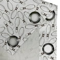 thumbnail image 4 of Ambesonne Bowling Party Grommet Curtain, Hobby Sketchy, 50" x 84", Dark Brown White, 4 of 6