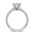 thumbnail image 2 of Auriga Fine Jewelry 14K White Gold 2 1/2 carat LG Diamond Cushion Solitaire Engagement Ring for Women Size 7 (Clarity- VS/SI, Color - GH), 2 of 7