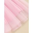 thumbnail image 6 of Bagilaanoe Toddler Baby Girl Birthday Dress Letters Embroidery Fly Sleeve A-line Princess Dresses 18M 24M 3T 4T Kid Patchwork Tulle Skirt, 6 of 8