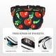 thumbnail image 5 of Fotbe Tomatoes Cangurera Cuadrada con Estampado de Doble Capa, Bolsa de Cintura Ajustable Mini para Hombres y Mujeres, 5 of 9