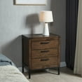 thumbnail image 4 of Leick Home Tableau Side Table with Drawer and Cabinet, Rustic Modern, USB-C Fast Charging Port, 4 of 21