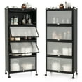 thumbnail image 1 of Patiojoy 5-Tier Microwave Stand Kitchen Baker's Rack with Wheels Rolling Storage Cabinet with Double Anti-toppling Device, 1 of 10