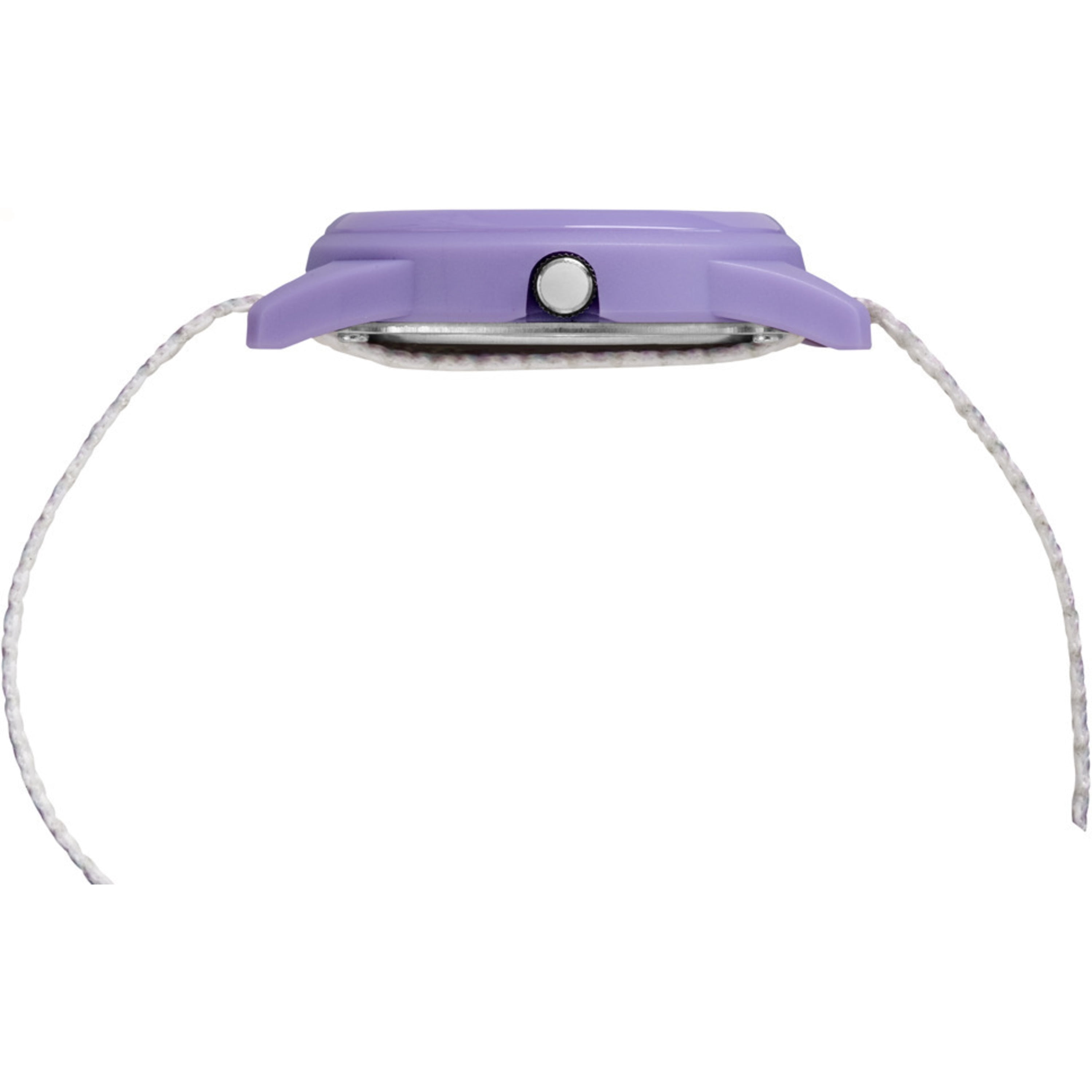 Timex Girls' Time Machines Analog Resin Watch, Purple/White Sport Elastic Fabric Strap