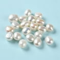 thumbnail image 2 of 5pcs Cultured Freshwater Pearl Beads Two Sides Polished No Hole Two Sides Polished WhiteSmoke 7~9x5~9mm, 2 of 3