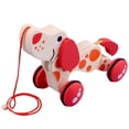 thumbnail image 1 of WGXU Wooden Pull Along Dog Tractor Toy For Classic Children' Pull Toy With Rolling Wheels For, 1 of 5