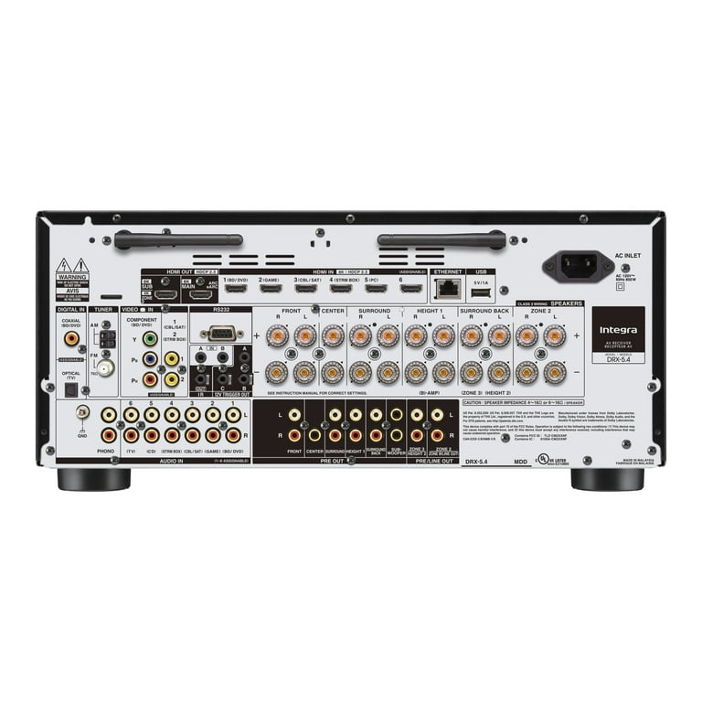 Integra - DRX-5.4 - THX 9.2 Channel Network 8K AV Receiver - Black