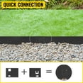 thumbnail image 3 of Black 5Pcs Steel Lawn Edging Metal Landscape Edging 5"x39" Garden Border Yard Barrier, 3 of 13