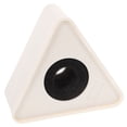 thumbnail image 4 of ABS Portable Moulage par Injection en Forme Triangulaire Microphone Entretien Logo Drapeau Station Logo (Blanc), 4 of 8