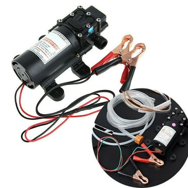 SHZICMY 12V Motor Oil Gasoline Fuel Fluid Extractor Electric Transfer Change Pump 5L/Min.