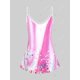 thumbnail image 2 of Tank Top de Color Degradado con Estampado de Mariposa en Talla Extra Rosegal  Camisetas sin mangas de talla grande, 2 of 5