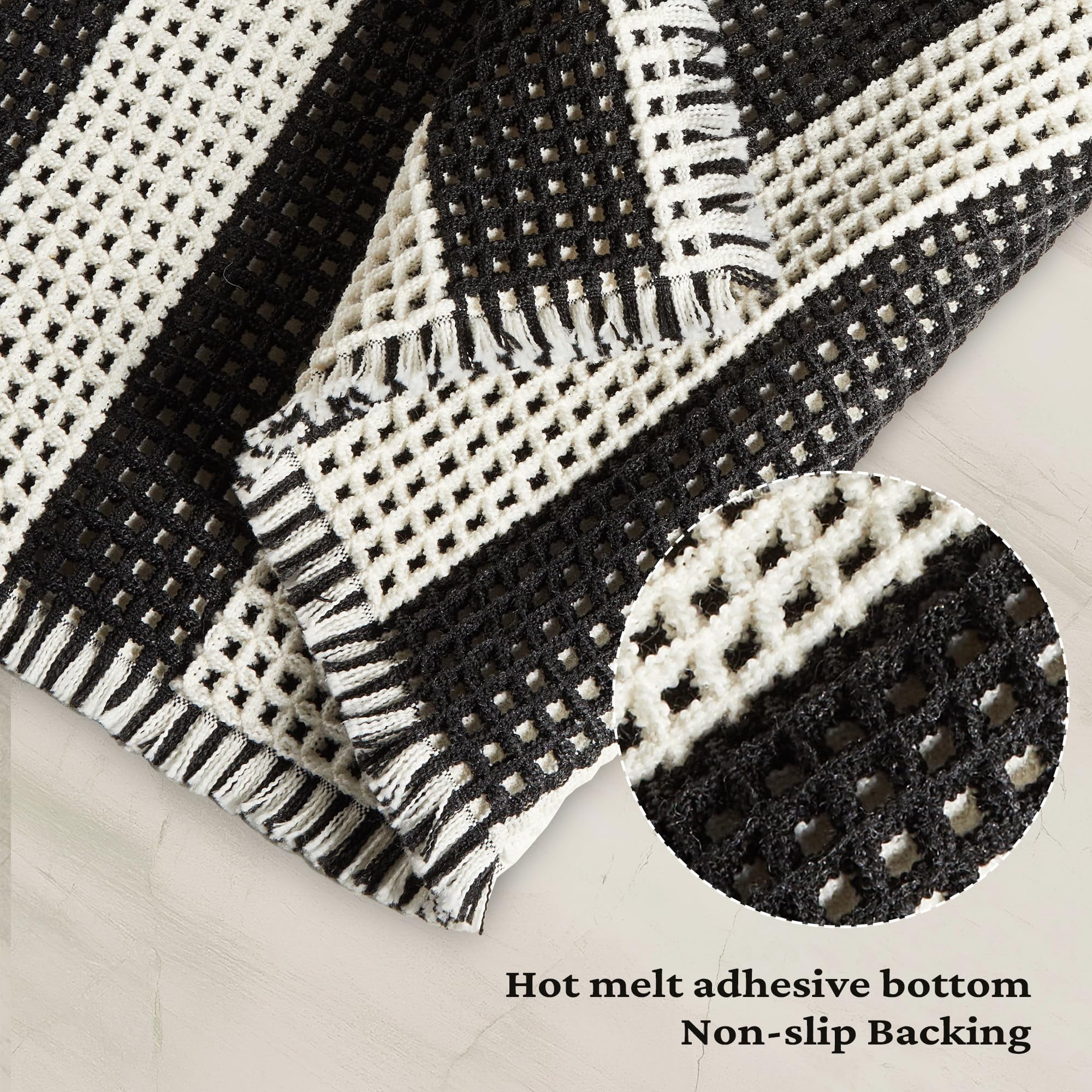 MatEssenz Waffle Bathroom Rug Set, Super Absorbent Quick-Drying Bath Mat, Machine Washable Non-Slip Backing Soft Rug for Bathroom Floor and Tub, 17"x24"+18"x30"