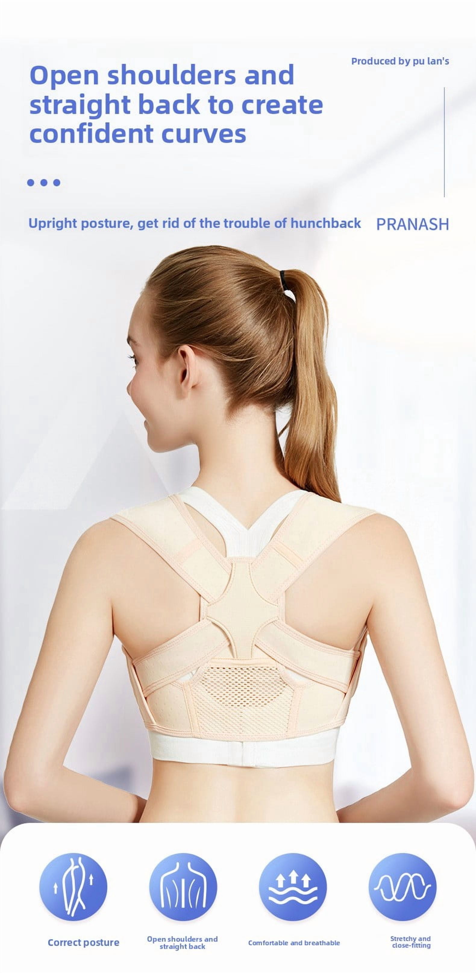 Adjustable Posture Corrector for Men & Women - Breathable Back Support Brace for Upper Back Straightening, Comfortable Clavicle Support for Daily Use