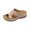Beige, variant on Kukoosong Womens Wedge Sandals Women Casual Shoes Solid Color Low-Heeled Sandals Fashion Flip Flop Orthopedic Sandals Women Beige 37