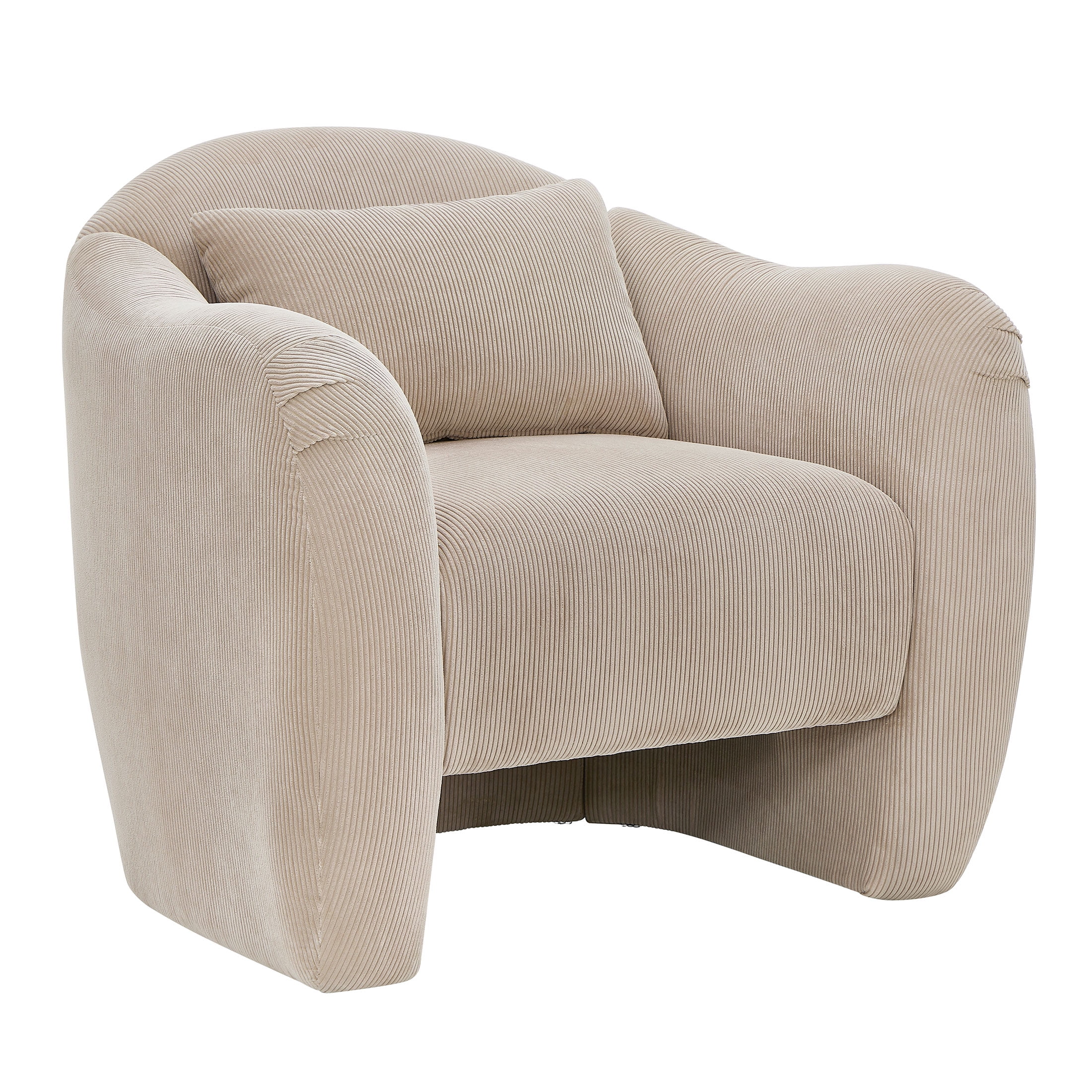 Beautiful Barrymore Teddy Accent Chair by Drew Barrymore, Fawn Cord