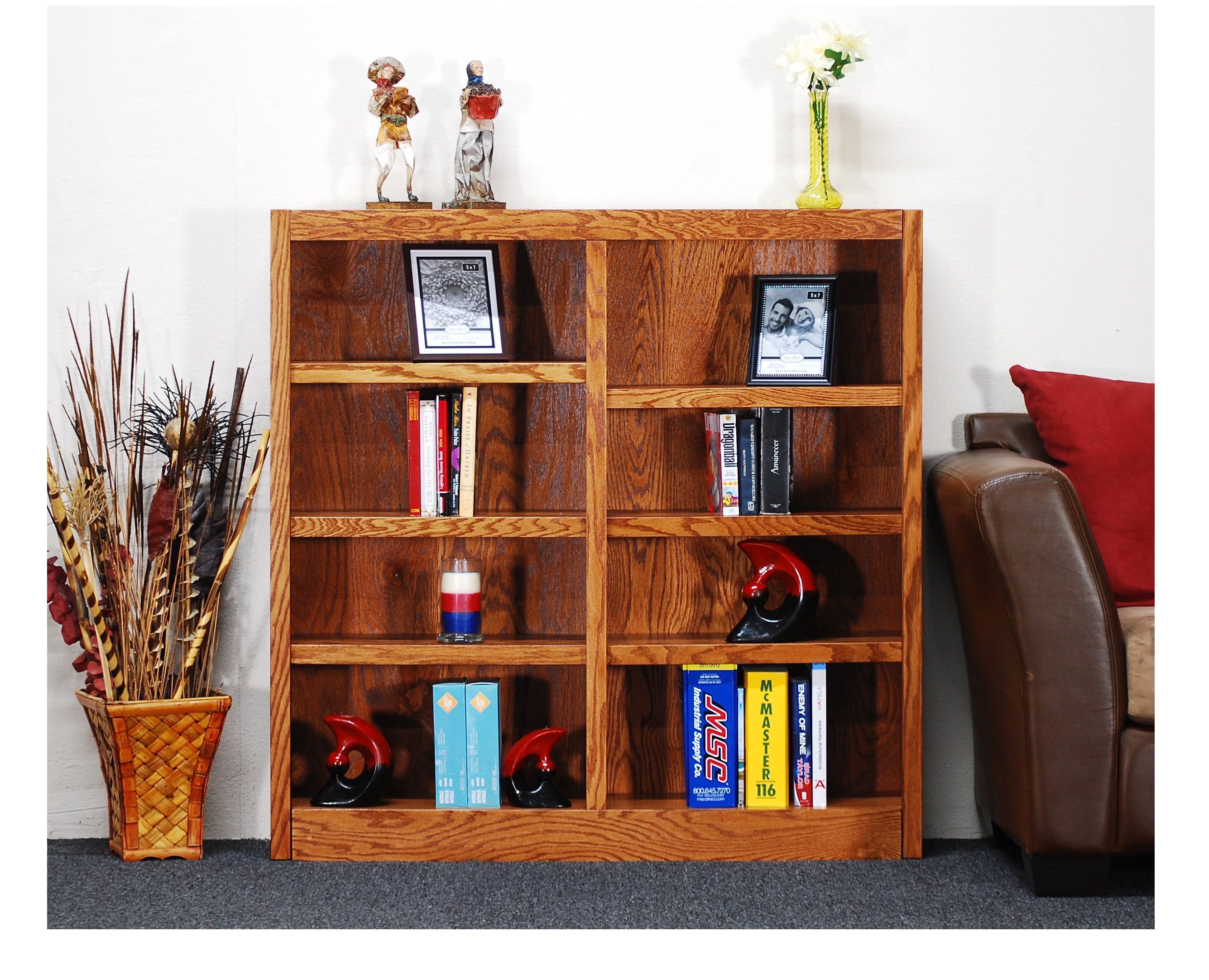 Concepts In Wood 6 Shelf Double Wide, Wayfair Tall Bookcase With Doors