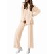 thumbnail image 3 of Conjuntos de Dos Piezas para Mujer, Camisetas de Larga A Juego, Pantalones Anchos y Chándales, Ropa de Otoño. Albaricoque XXL, 3 of 10