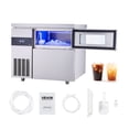 thumbnail image 1 of VEVOR Commercial Ice Maker Machine, 265 lbs/24H Stainless Steel Ice Machine with Worktop, 66 lbs Storage & 126 Cubes/Cycle, 1 of 9