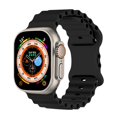 thumbnail image 3 of SOLOLUP Ocean Silicone Band for Apple Watch Band 49mm 45mm 44mm 42mm 41mm 40mm 38mm Women Men, Breathable Sport Band Adjustable Wristband Replacement for iWatch Ultra Series 8 7 SE 6 5 4 3 2 1 Nike, 3 of 9