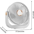 thumbnail image 2 of Ultra - Quiet 5 - Speed Portable USB Fan | 360° Rotation, Removable Cover – Rechargeable for Office/Bedroom, 2 of 6