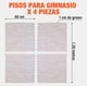 thumbnail image 4 of Piso Para Gimnasio Altera Tipo Madera Tatami 60x60 4pz Color Crema, 4 of 6