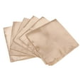 thumbnail image 5 of 24 servilletas de satén cuadradas de 17 x 17 pulgadas, suaves y brillantes, delicadas servilletas de mesa para bodas, fiestas, ceremonias, color dorado, 5 of 5