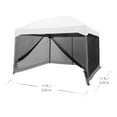 thumbnail image 2 of Ozark Trail Mesh Screen Curtain for Instant 11ft x 11ft Outdoor Pop-Up  Canopy , Black Color, 2 of 3