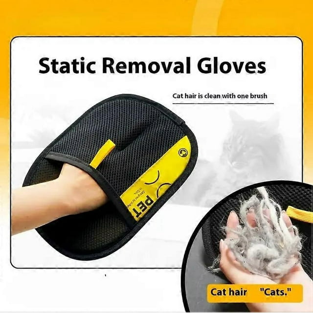 Pet hair glove removal Cat Grooming Reusable Electrostatic Dedusting Brush Dog Hair Remover for Couch Carpet Clothes Washable